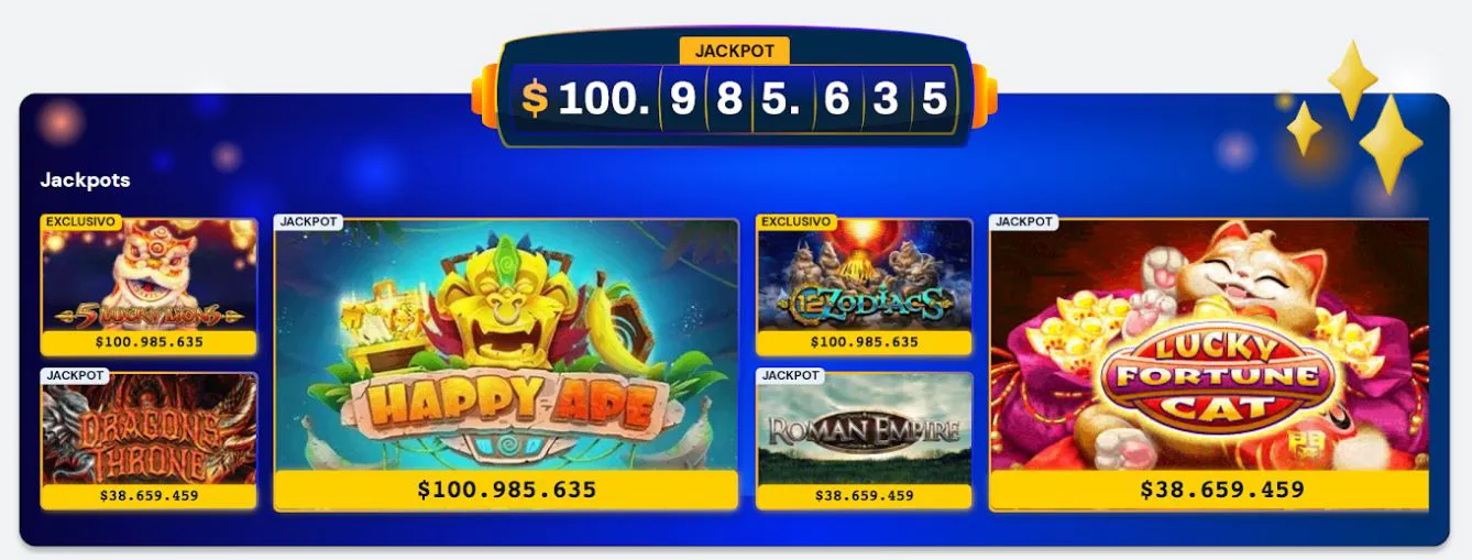 Juegos jackpot casinos Colombia 